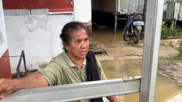 BANJIR - Banjir merendam permukiman warga di kawasan Sungai Sembilan, Kelurahan Selisun, Kecamatan Nunukan Selatan, Senin (3/8/2026). Hujan deras sejak dini hari membuat puluhan rumah terendam dengan ketinggian air mencapai sekitar satu meter.