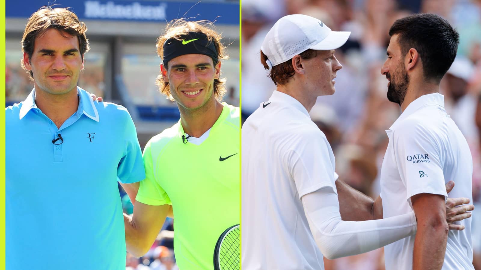 Federer and Nadal’s example explains Sinner, Djokovic Canada ...