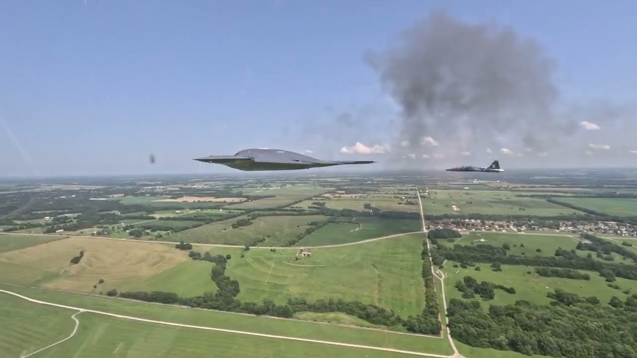 The world's most secretive bomber from an angle few ever witness