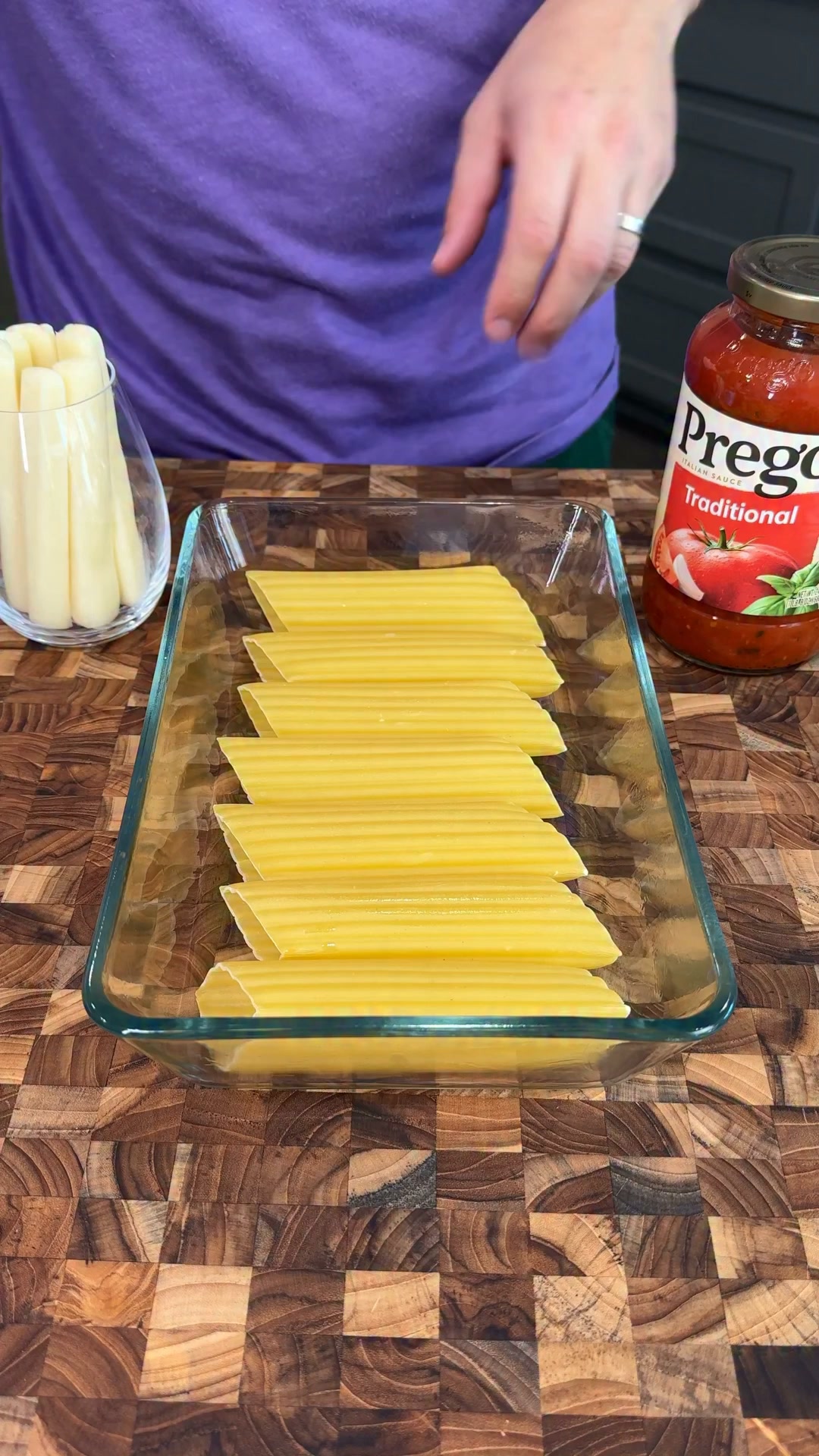 String cheese manicotti