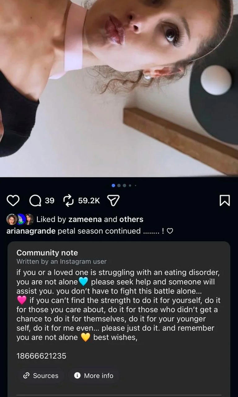 Instagram ha colocado un aviso advirtiendo a los usuarios sobre el contenido sensible.