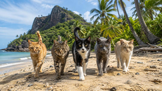 En 1949, trabajadores abandonaron cinco gatos en una isla remota. 77 años después, los científicos analizaron las colonias y quedaron helados.