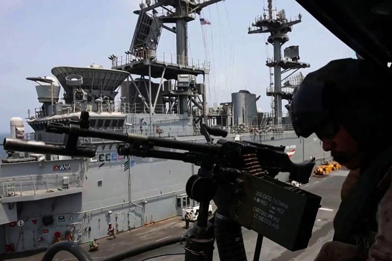 US troops securing blockade of Strait of Hormuz