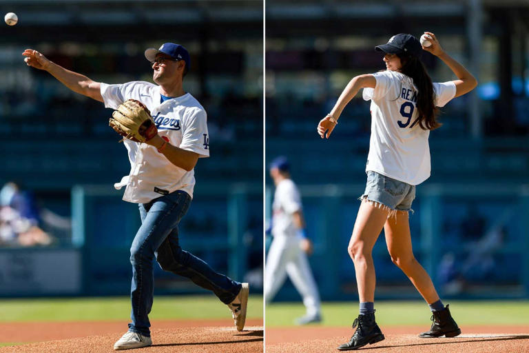 Jake and Romy Reiner pay tribute to late parents with first pitch at ...