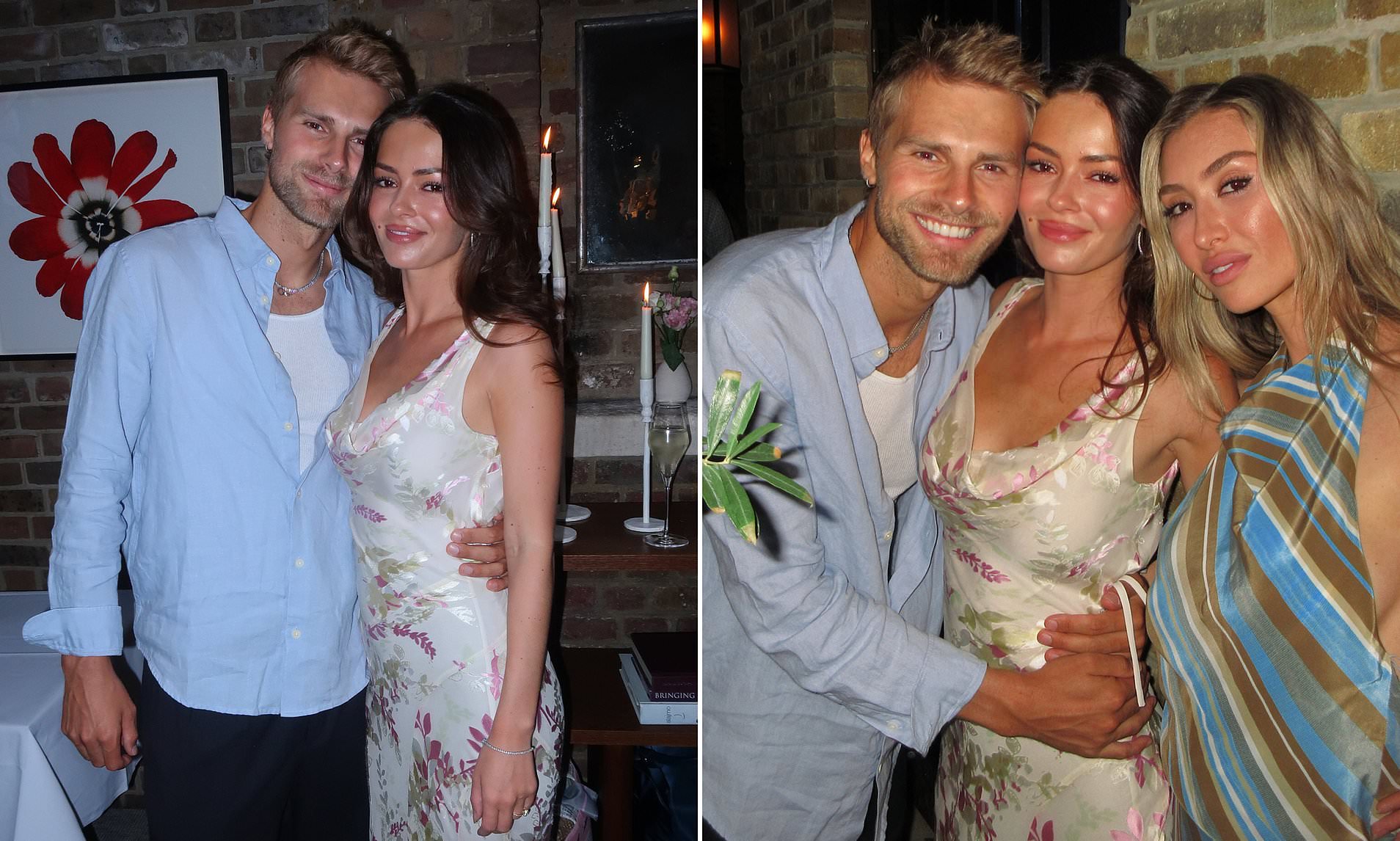 Melissa Tattam shares a look at her engagement party with fiance Toby Watkins