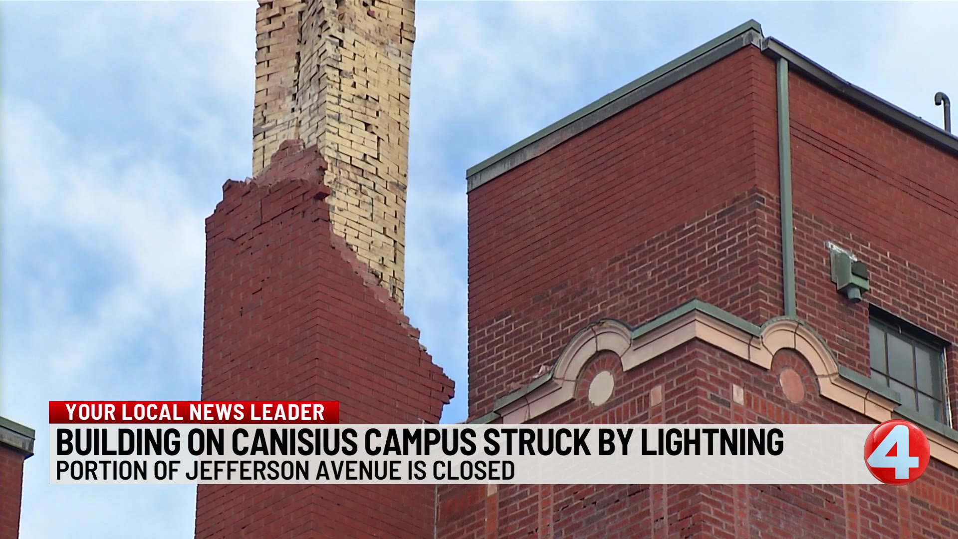 Canisius University building struck by lightning