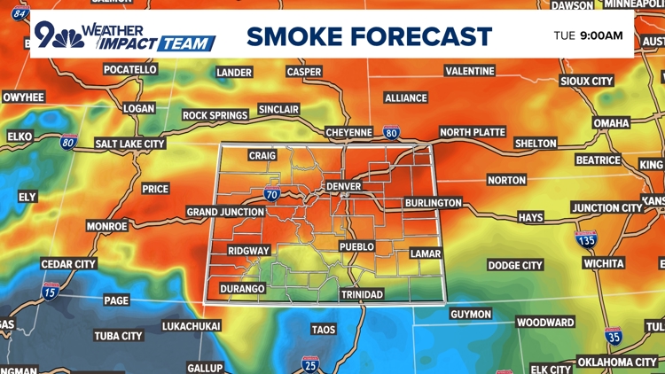 Denver faces wildfire smoke as cool front moves into Colorado