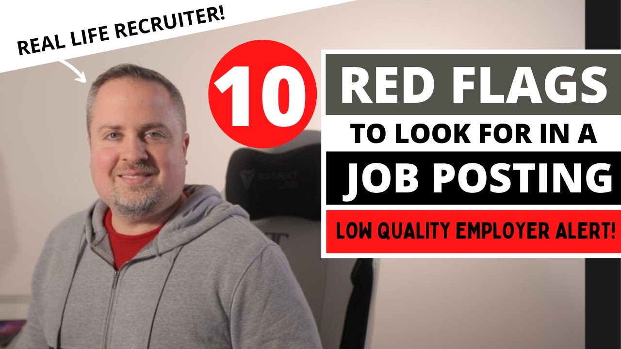10 red flags to look out for in job postings