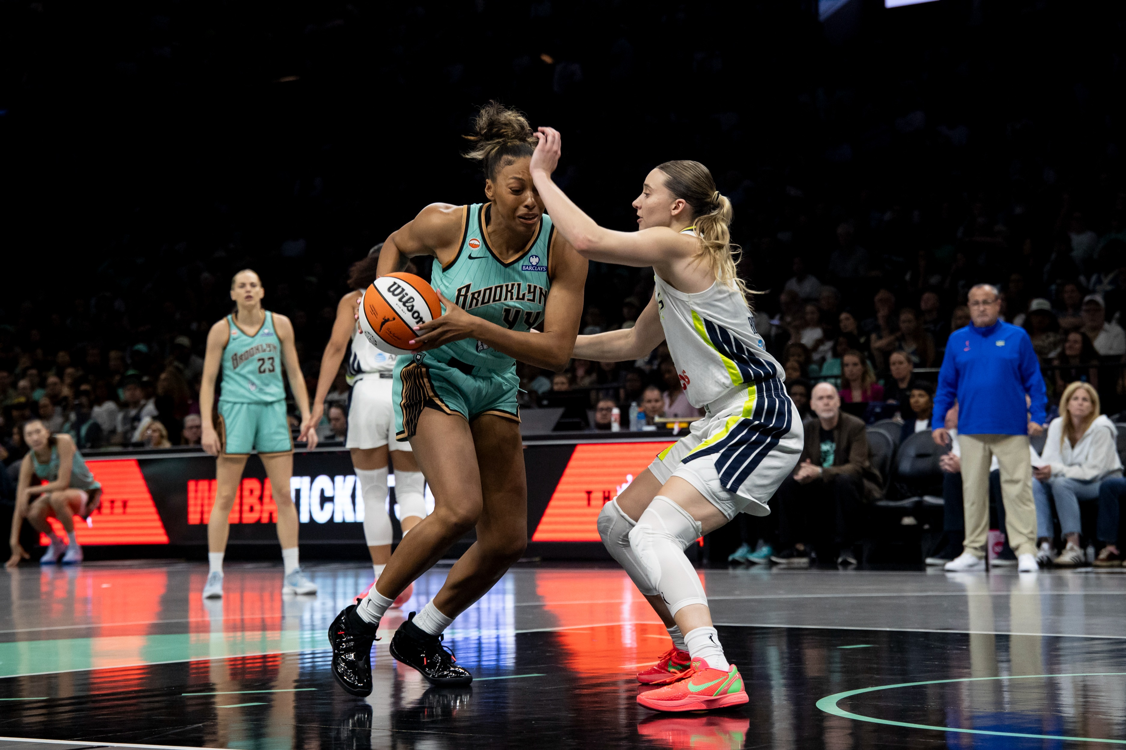 Betnijah Laney-Hamilton still with Liberty after trade deadline as she admits her benching has been 'a lot'