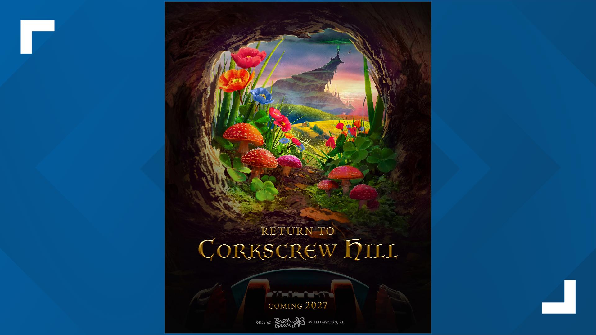 Return to Corkscrew Hill: Busch Gardens announces new ride coming in 2027