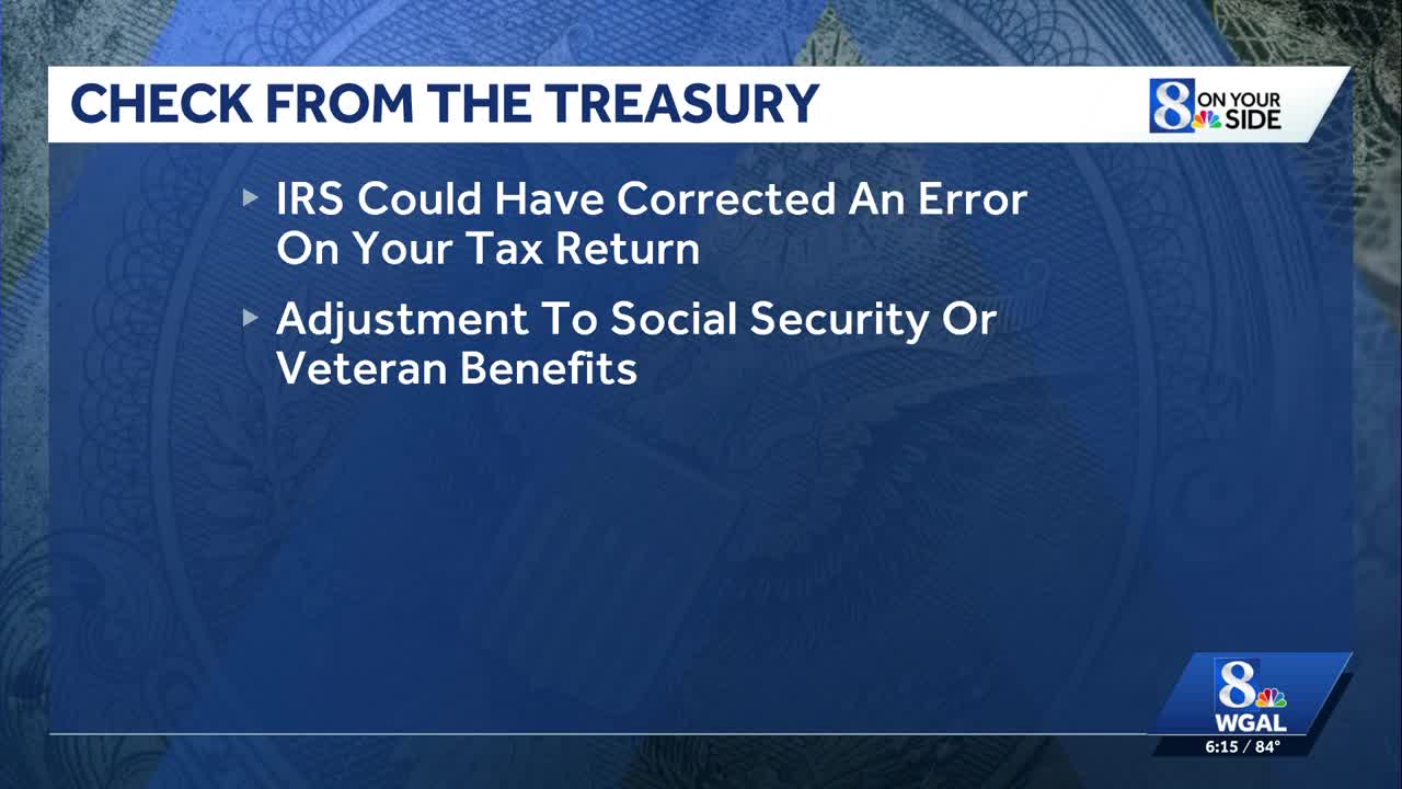 How to verify an unexpected US Treasury check