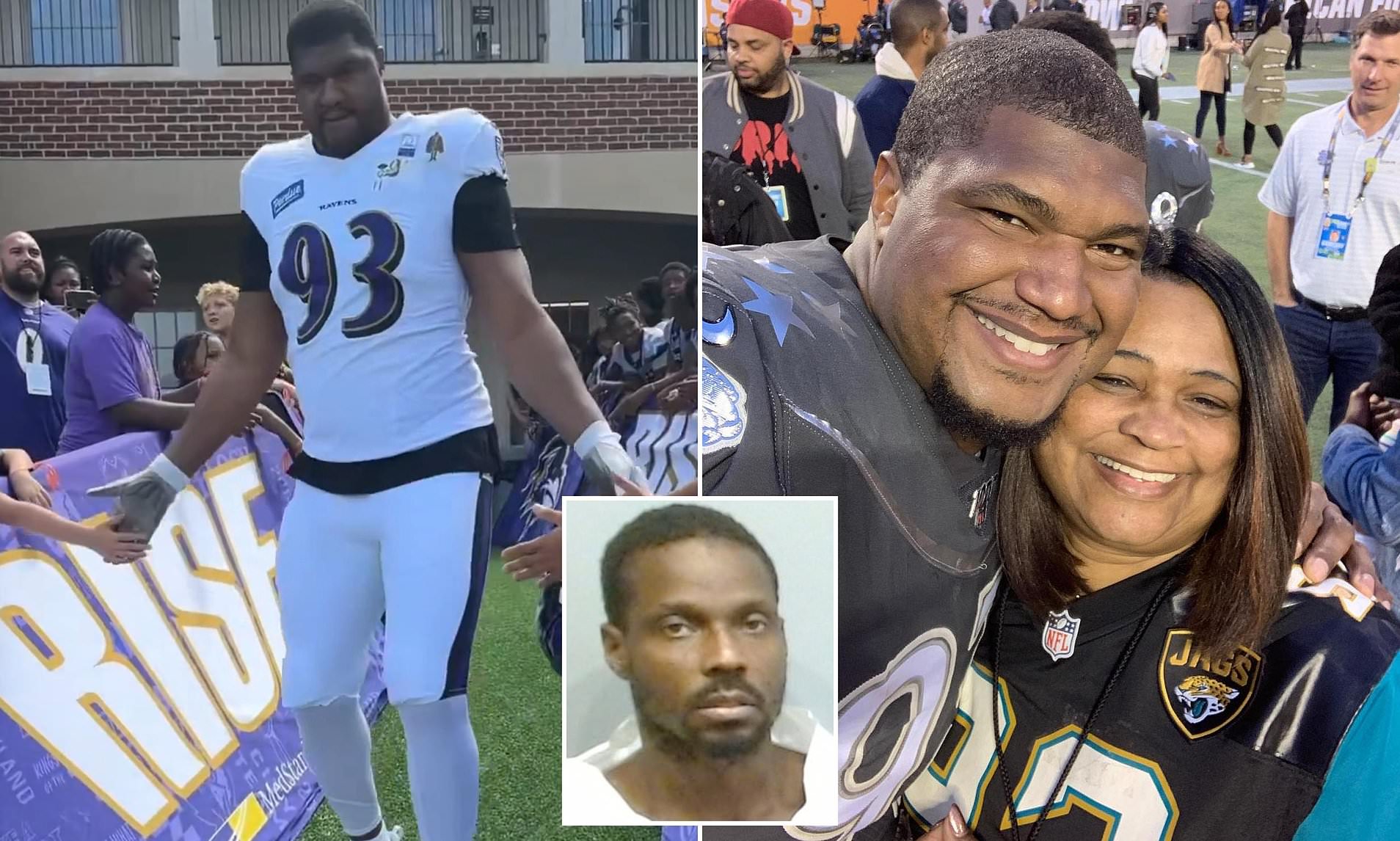 NFL star practices for first time since his mom's murder while his ...