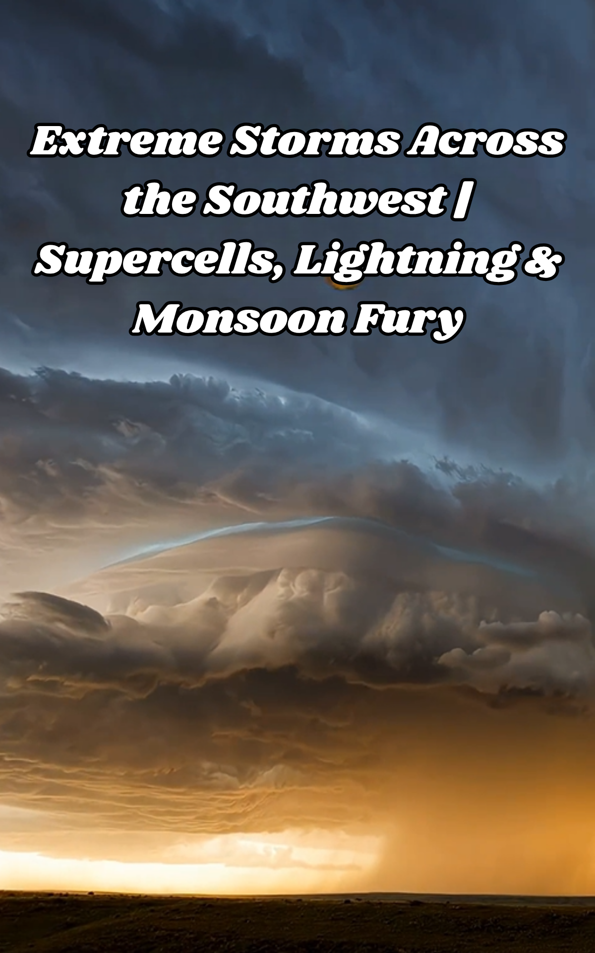 Extreme southwest storms with lightning and supercells