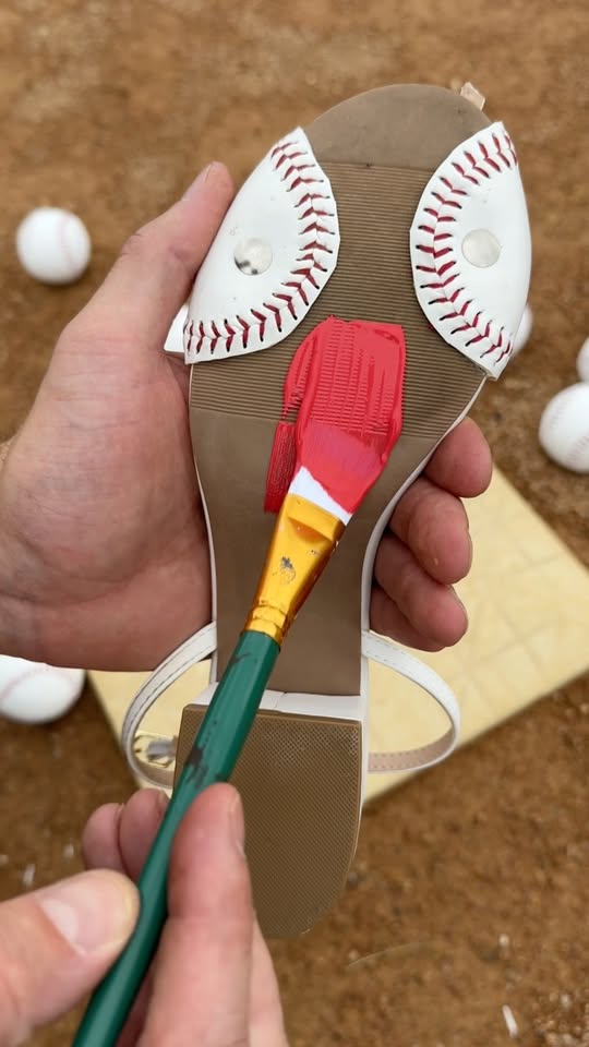 Baseball inspired custom shoe design