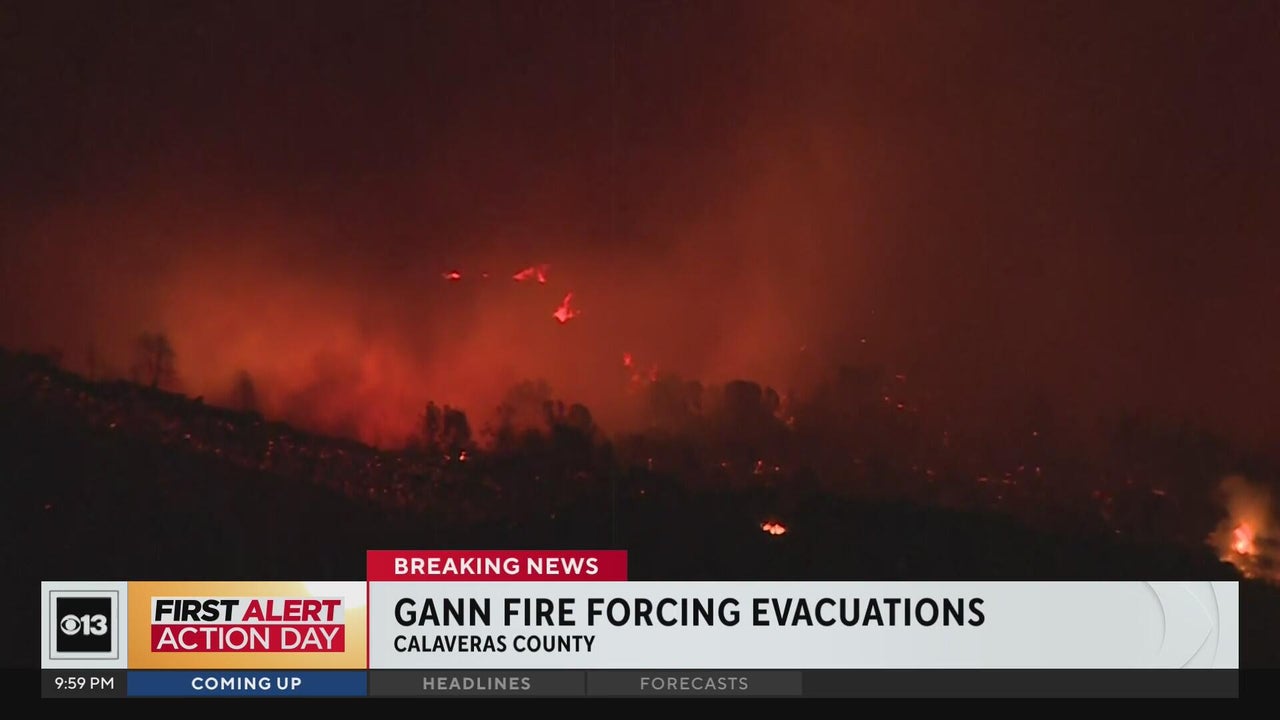Gann Fire forces evacuations in Calaveras County