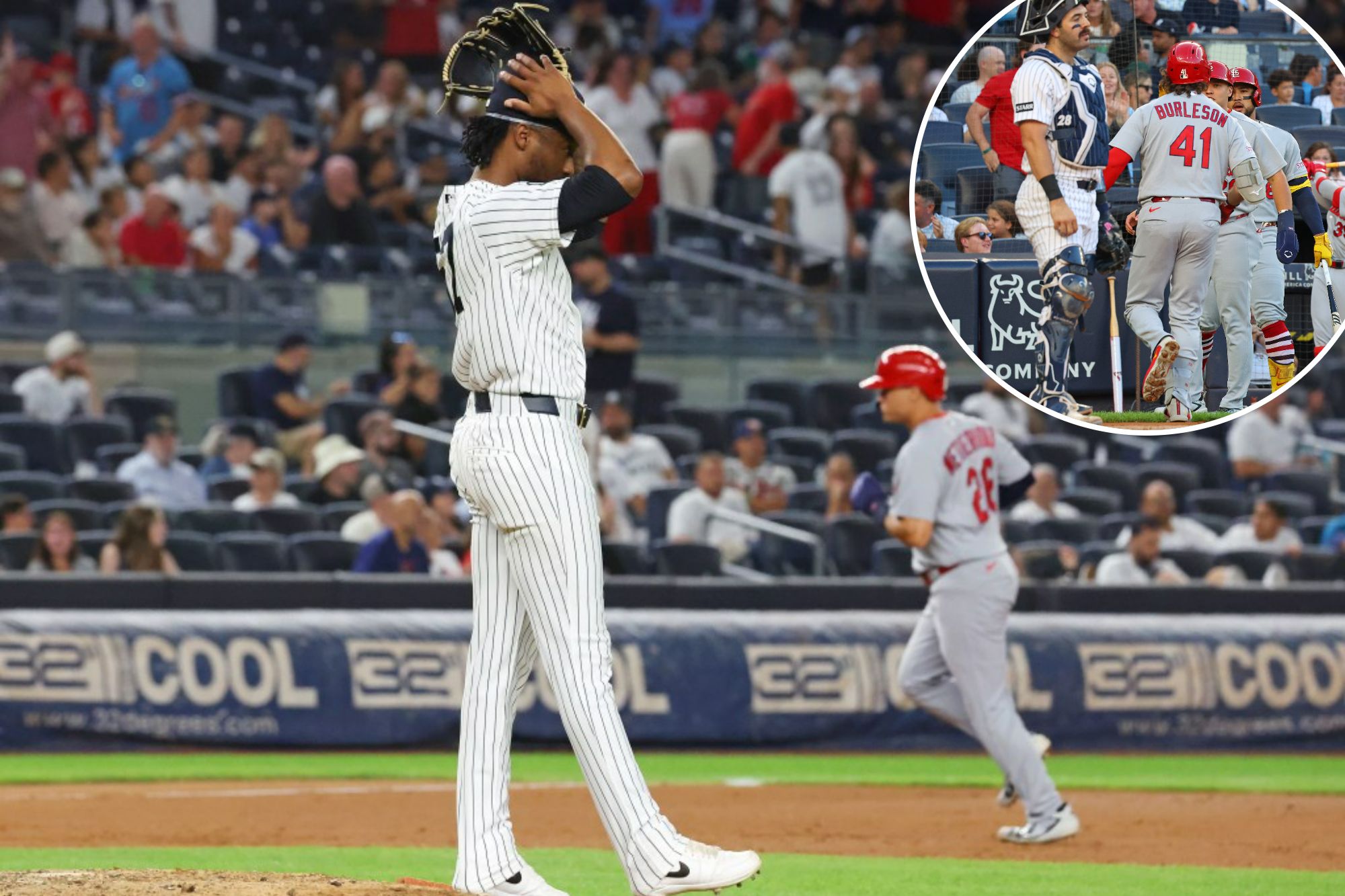 Angel Chivilli implodes to spoil Luis Garcia Jr.'s debut heroics in crushing Yankees loss to Cardinals