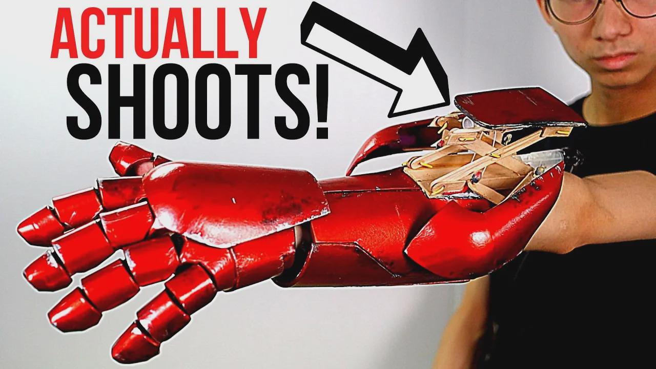Real Iron Man missile launcher that shoots! DIY