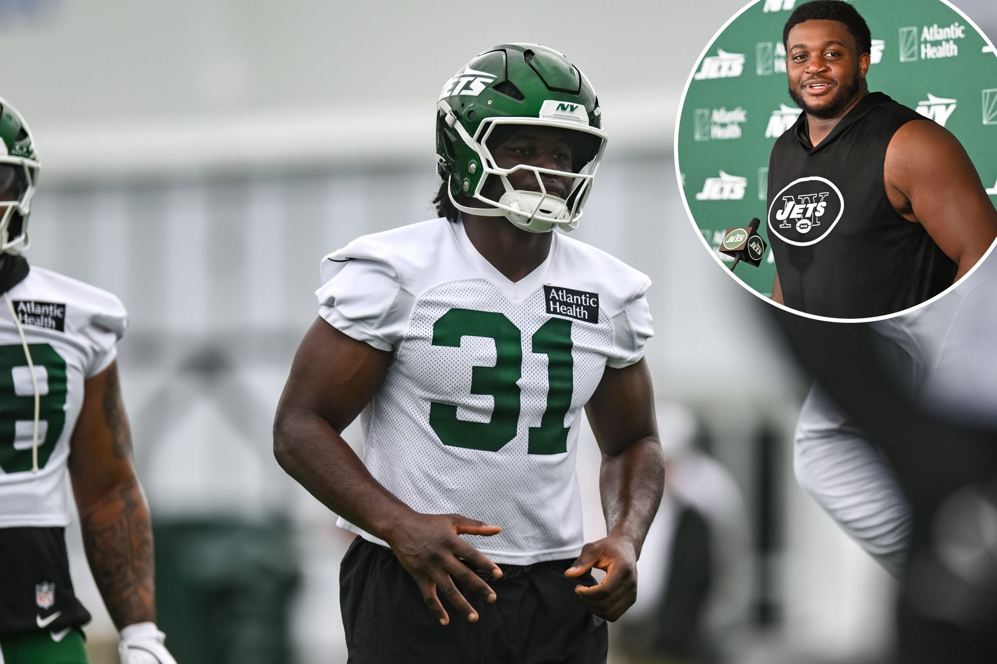 David Bailey already 'a pain' for Armand Membou in Jets' training camp practices