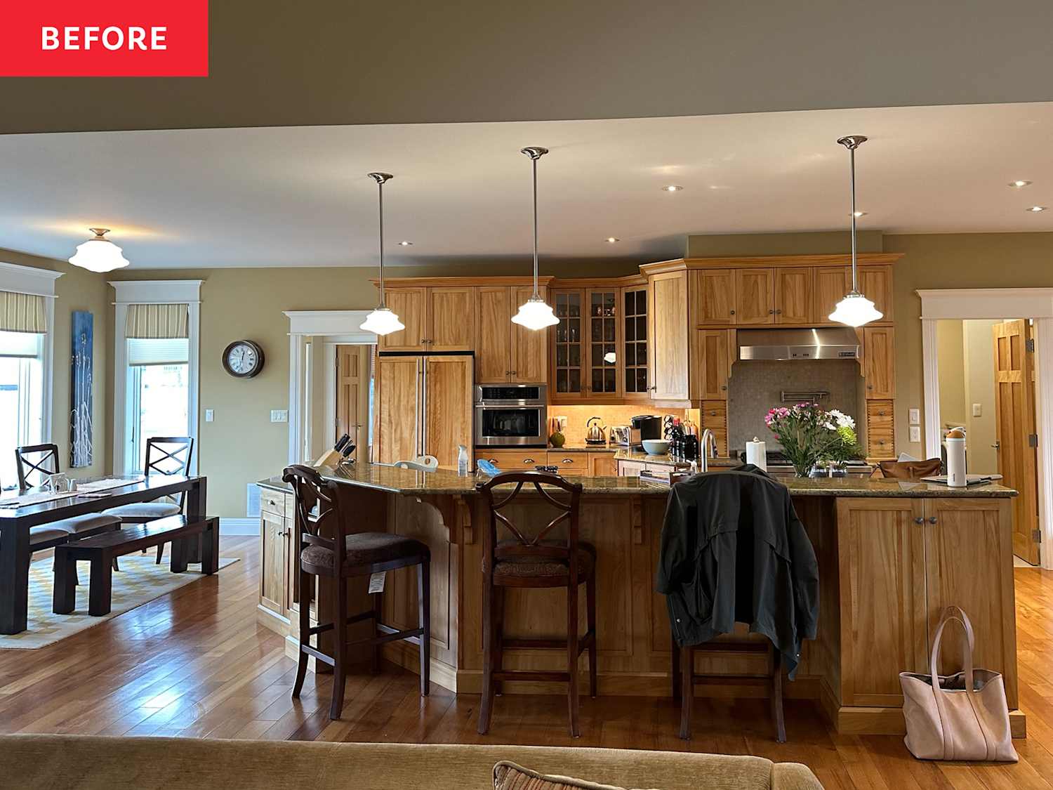 English cottage details transformed this craftsman kitchen