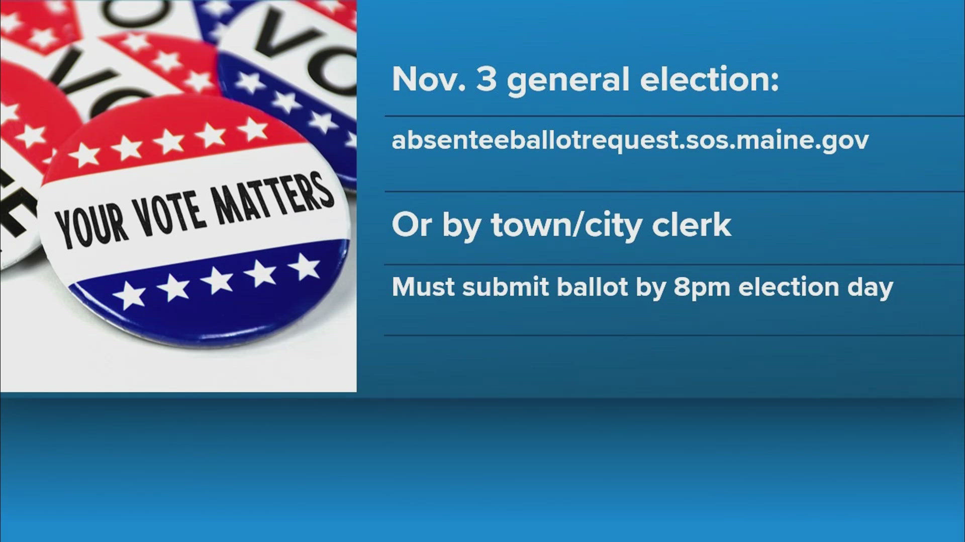 Maine Voters Can Now Request Absentee Ballots For November Election