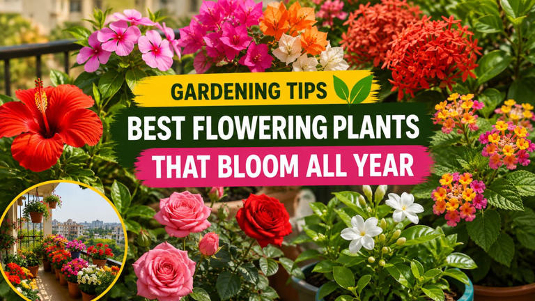 Gardening tips: Best flowering plants that bloom all year in India