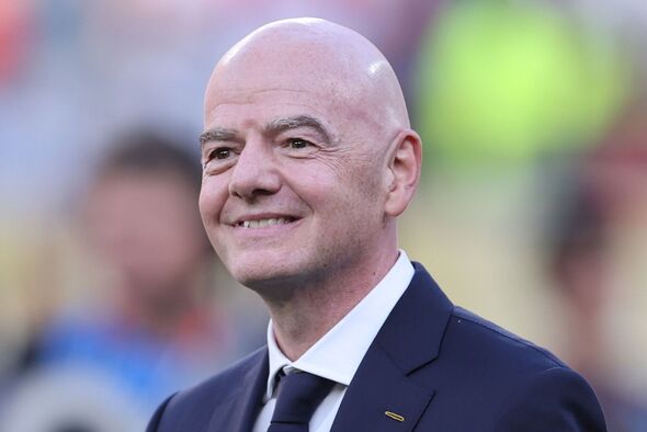 Infantino smiles