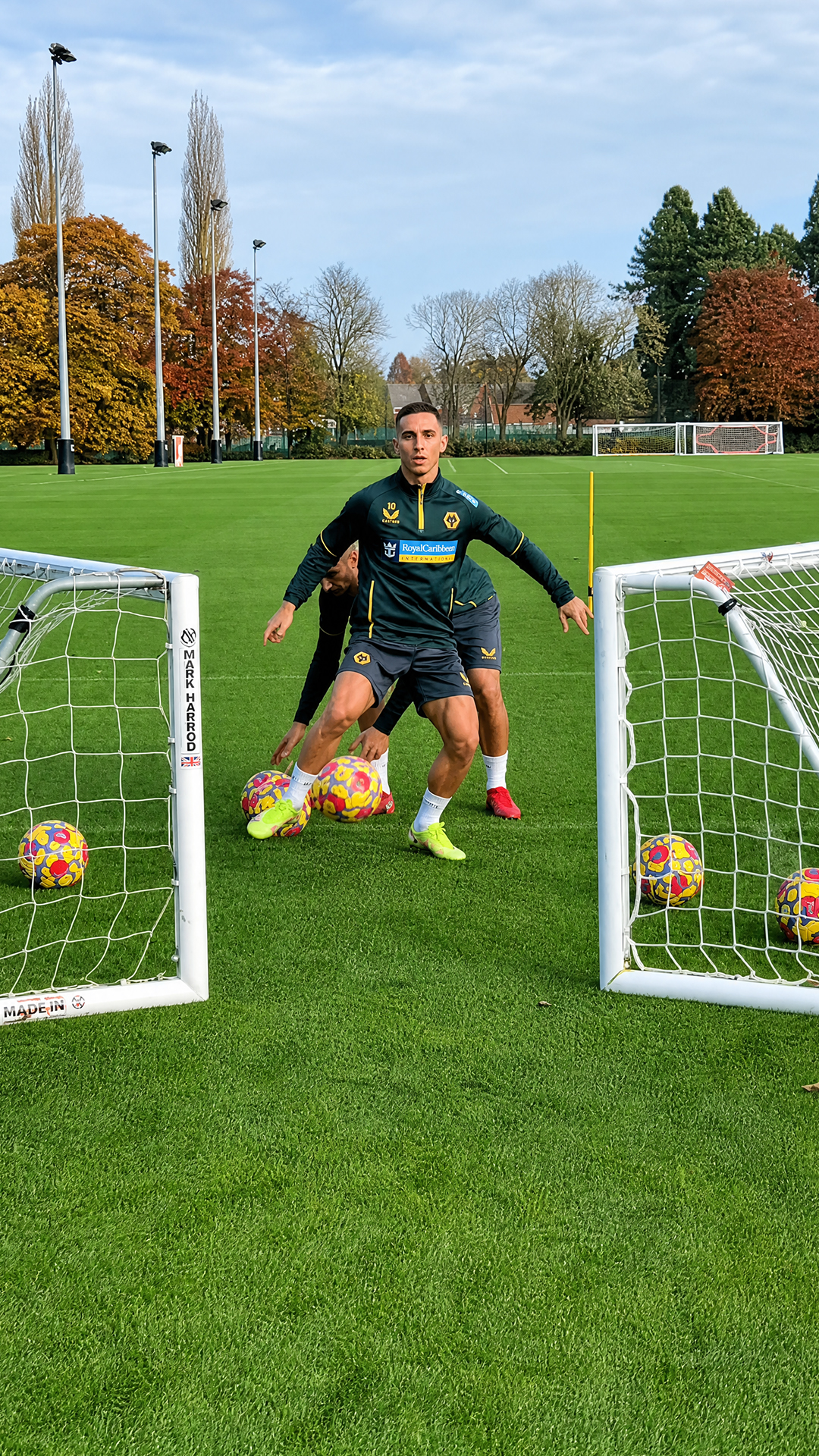 No look finishing challenge tests football shooting skills