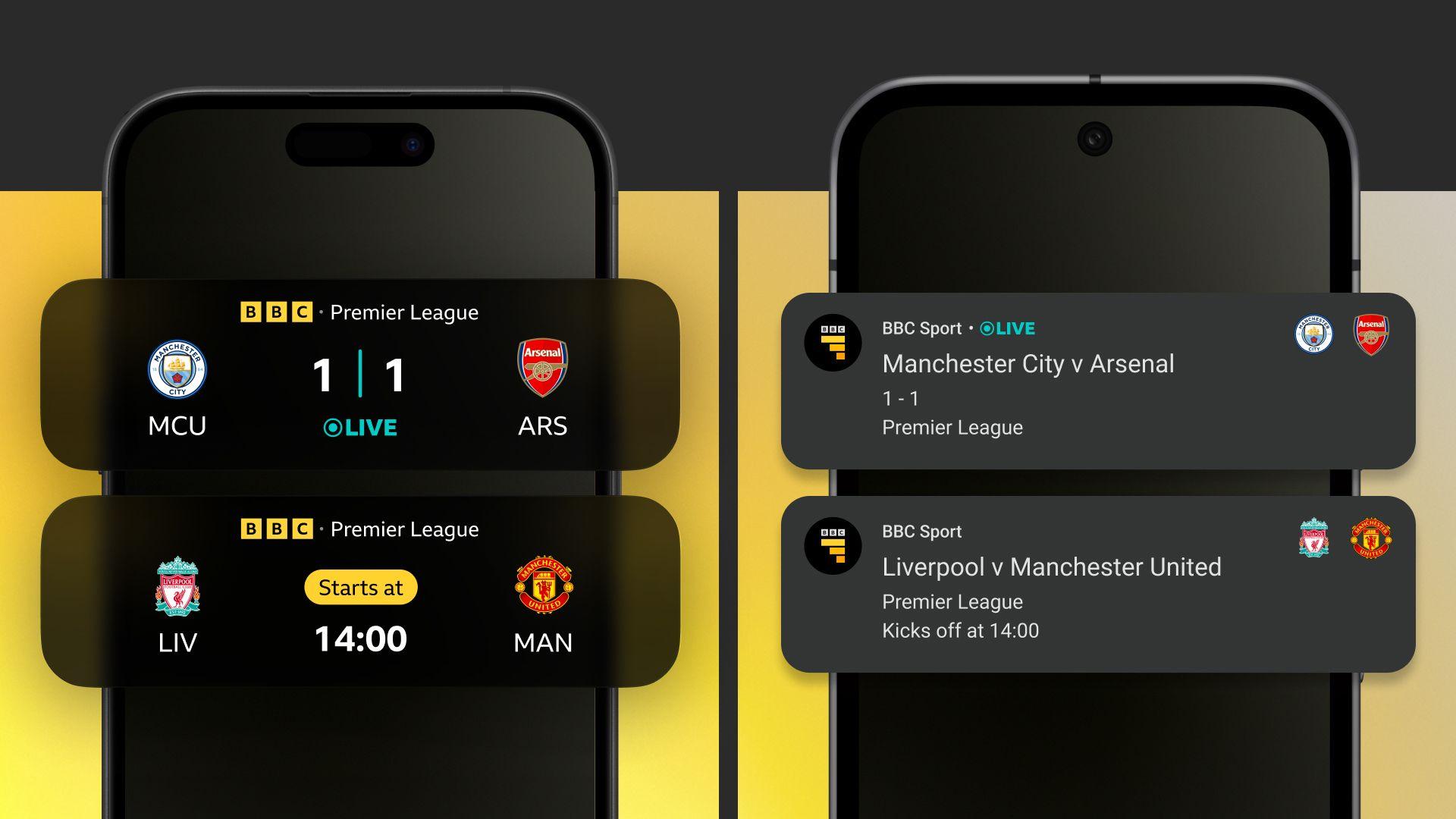 Get live score updates for your football team on your lock screen for ...