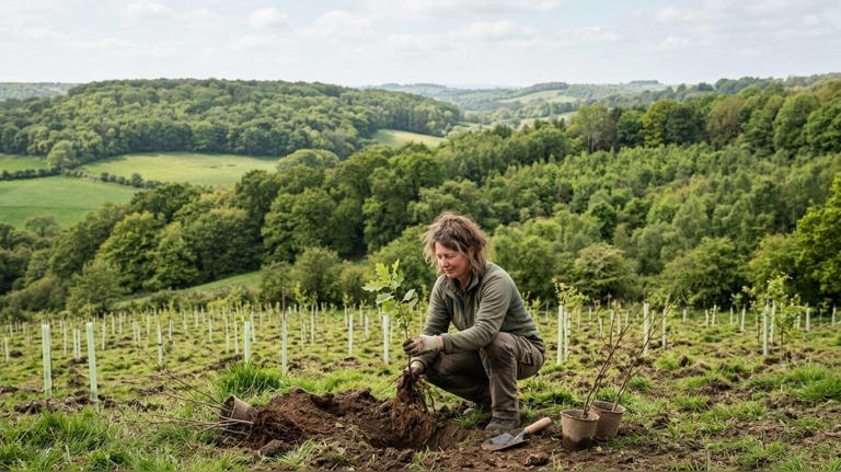 In 1996, British publisher Felix Dennis launched an initiative to plant ...