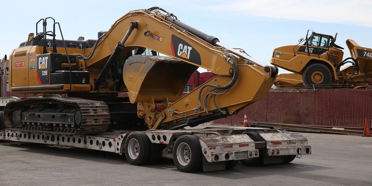 Caterpillar's stock gives the Dow a 200-point boost as data-center demand drives record revenue