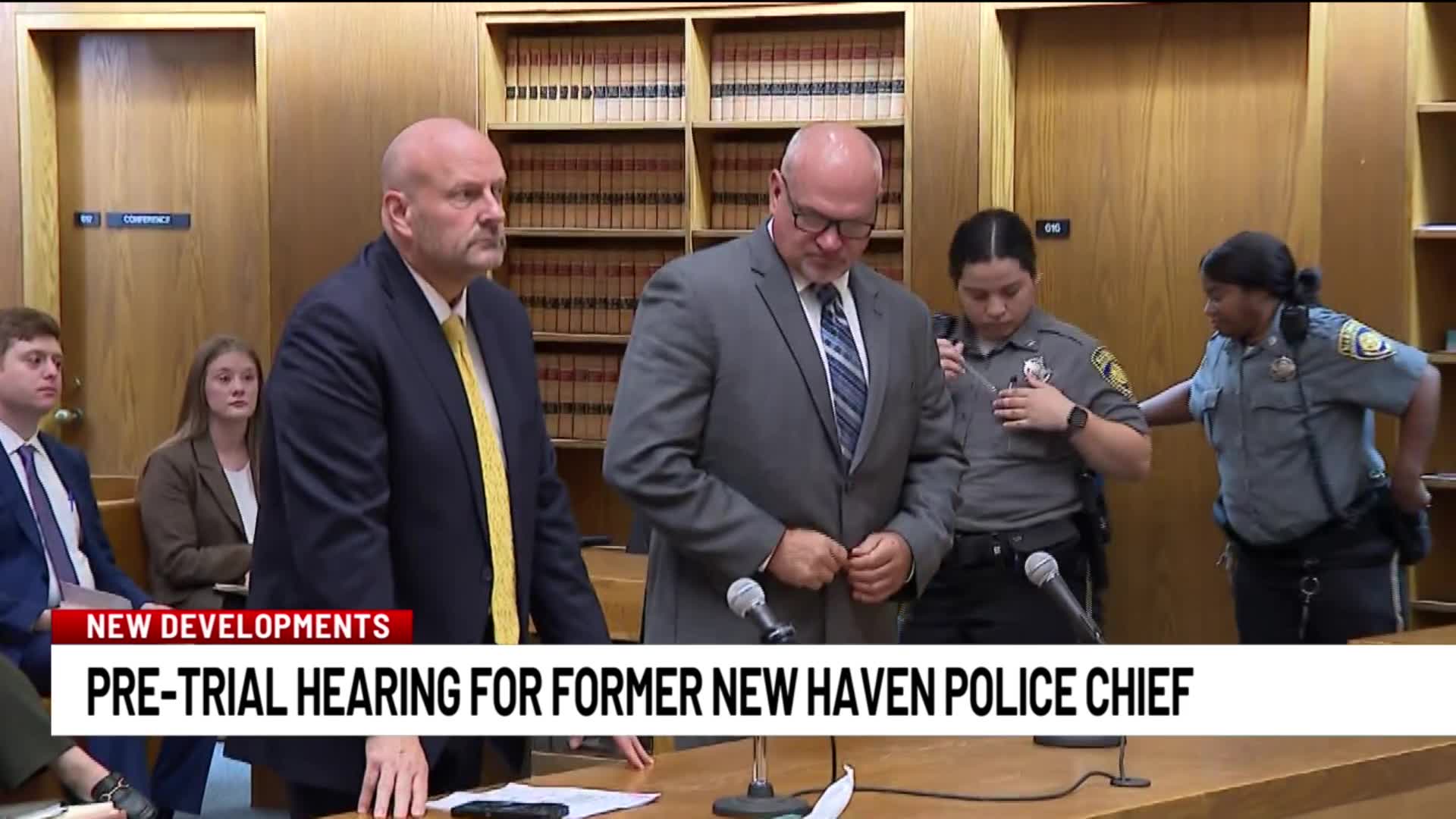Former New Haven police chief appears in court in embezzlement case