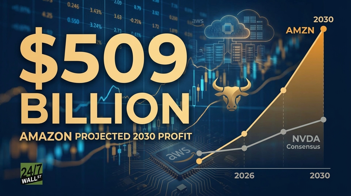 Amazon could soon surpass Nvidia and become the world's most profitable company. 2030 profits could exceed $500 billion.