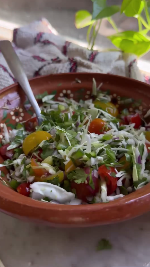 Fresh cabbage pico de gallo recipe with a crunchy twist