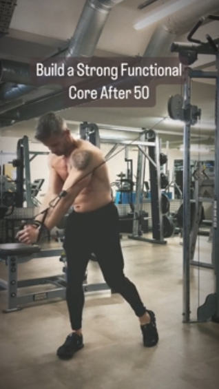 How rotational cable wood chops build core strength and stability