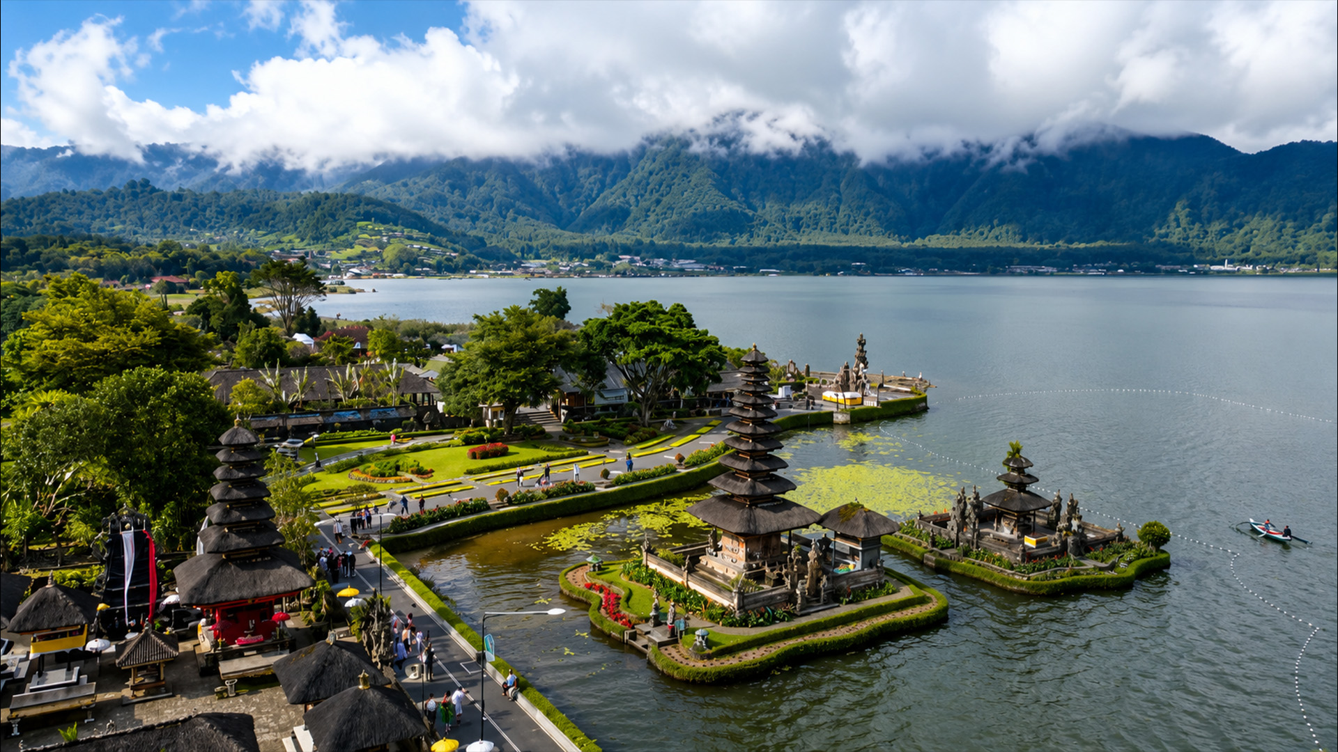 A temple surrounded by breathtaking views
