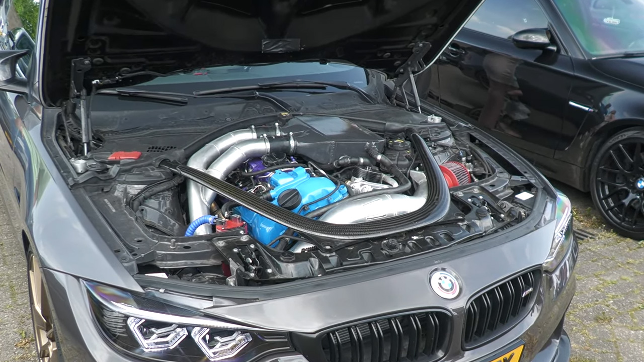 Custom single turbo BMW M4 unleashes insane engine performance