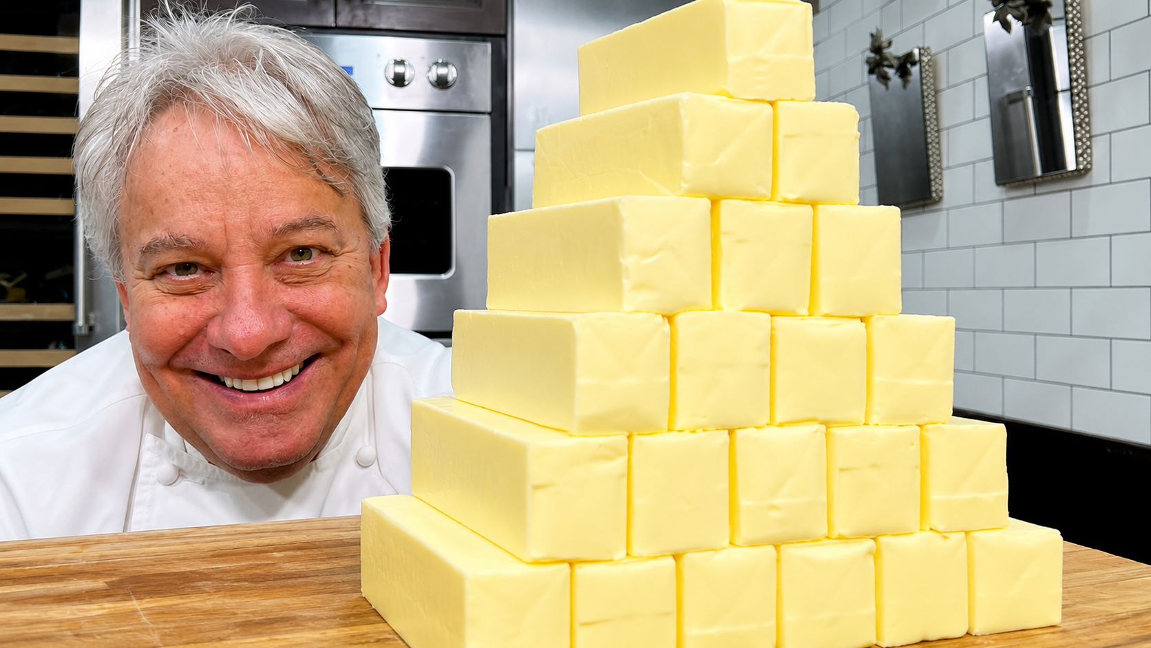 He made butter in less than 10 minutes then he said you'll never buy it ...
