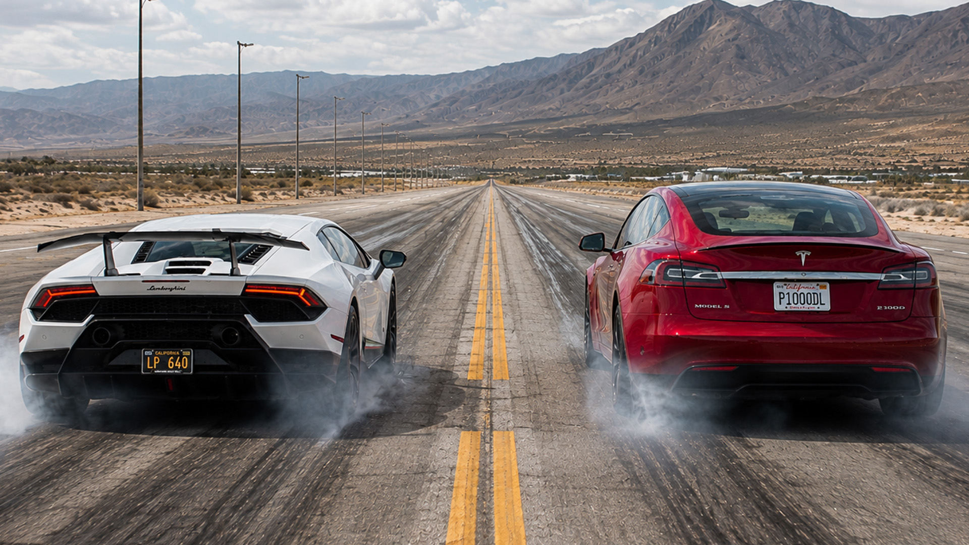 Tesla launches ahead before the Lamborghini takes over