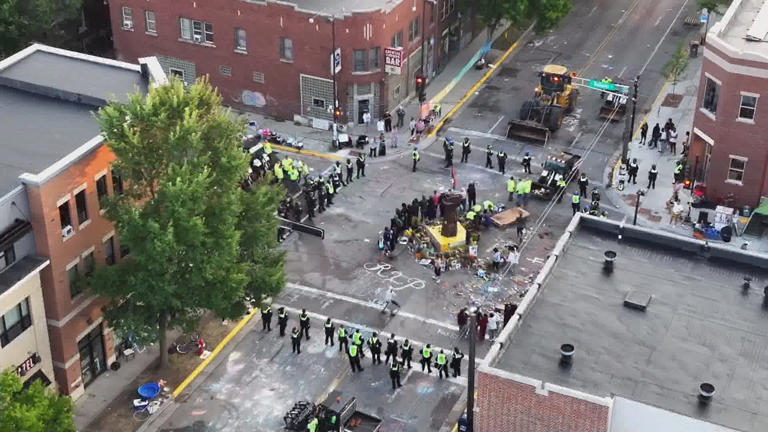 Madison city crews clear protest encampment, 16 arrested