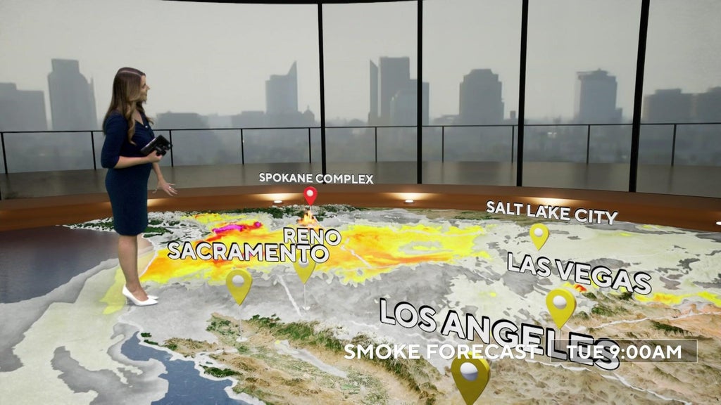 Spokane wildfire smoke drifts into Northern California amid triple-digit heat wave