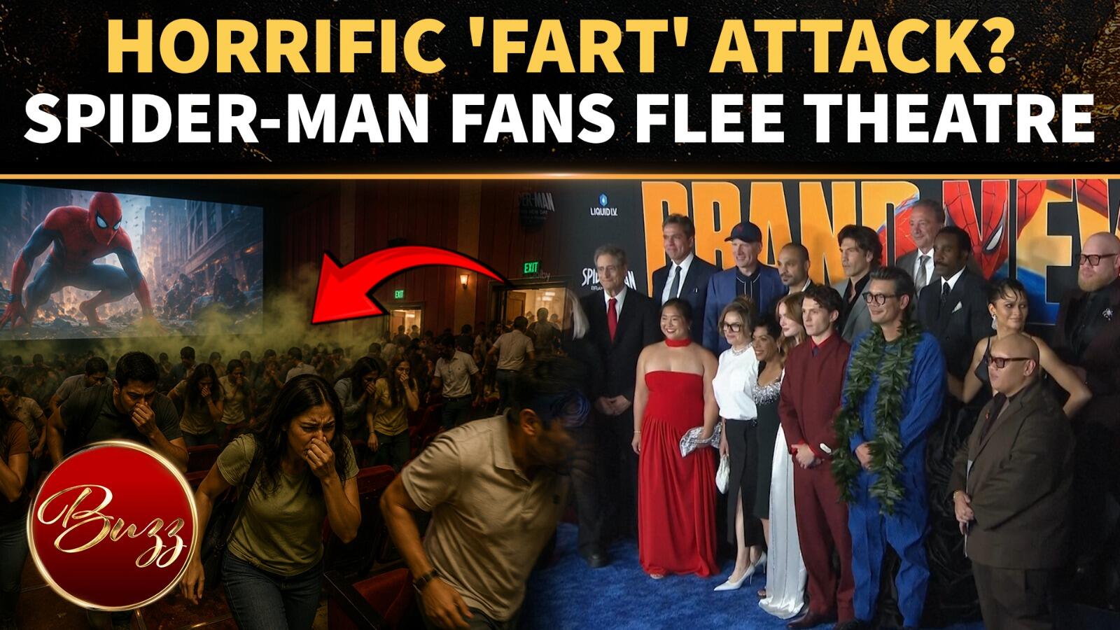 Spider-Man screening goes off the rails after one mystery 'fart' clears ...