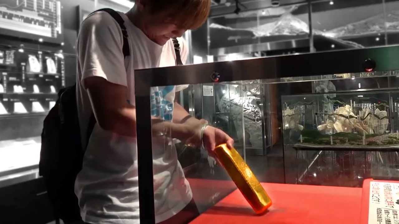 If you can pull this gold bar out, it’s yours. Things you will see for ...