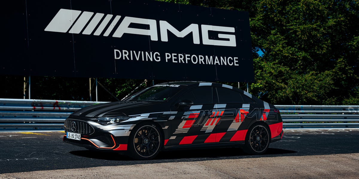Mercedes-AMG's new 680-horsepower CLA45 EV laps the ‘Ring in 7:32