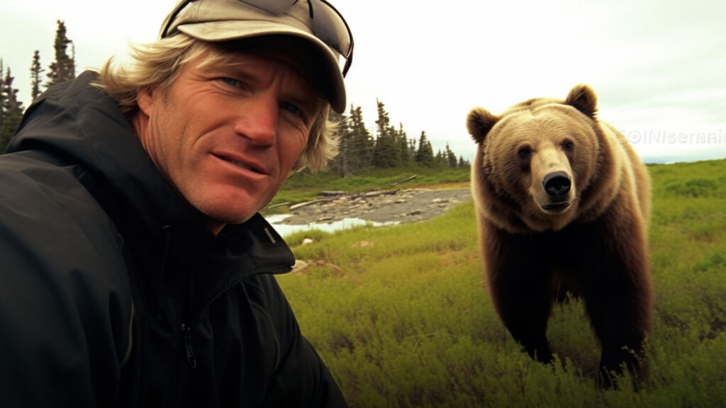 A 450 kg Grizzly Bear Attack – Seconds Later He is Eaten Alive