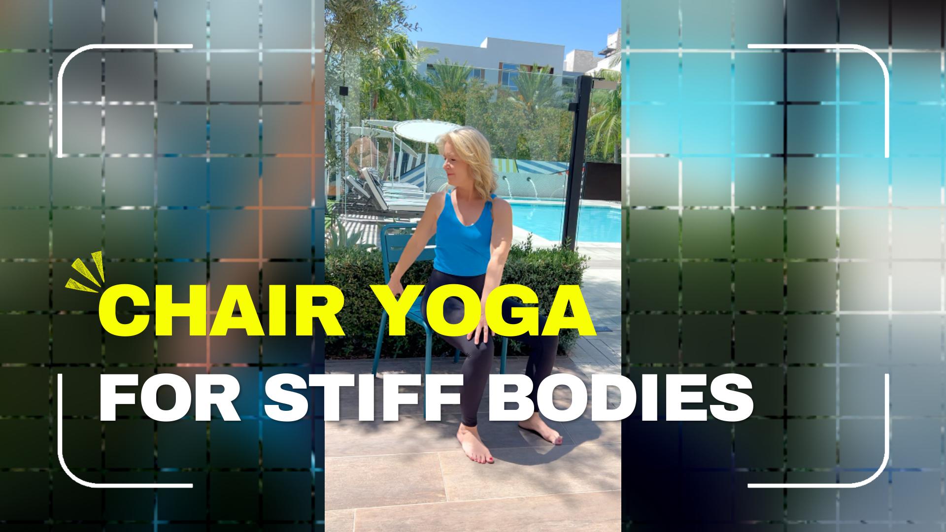 Morning chair workout for stiff bodies 6-in-6 beginner routine