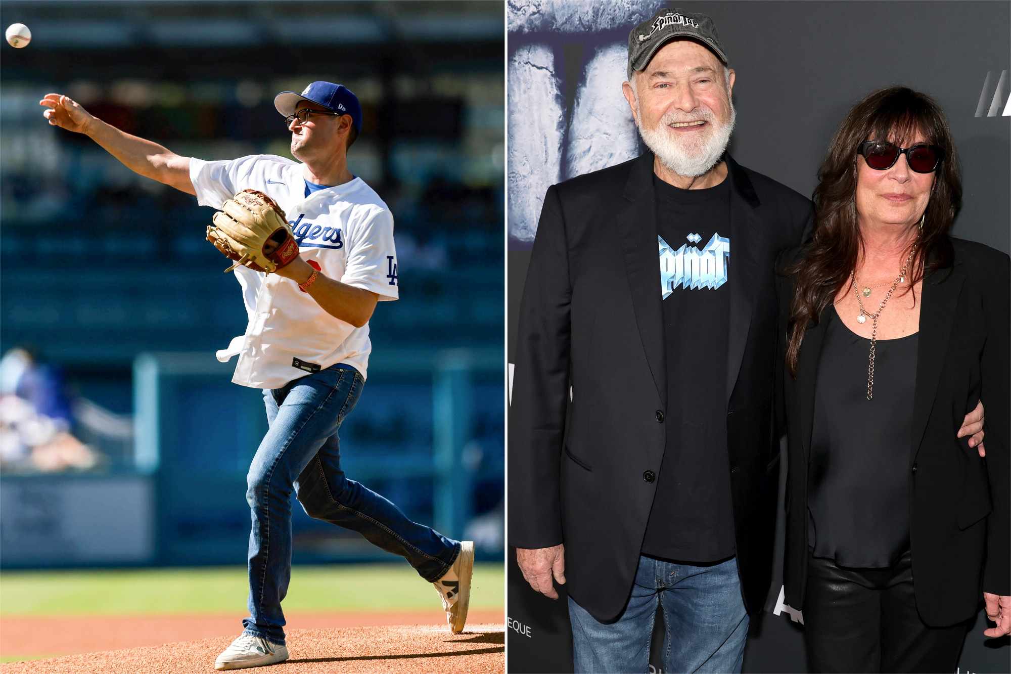 Jake Reiner shares how throwing Dodgers' first pitch helped honor parents Rob and Michele Reiner