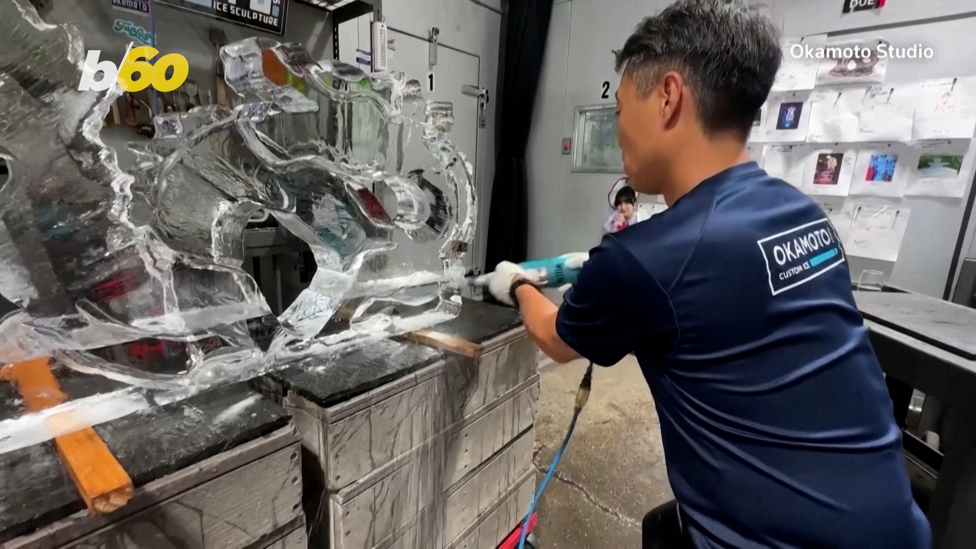 Inside NYC's 20-year ice art studio celebration