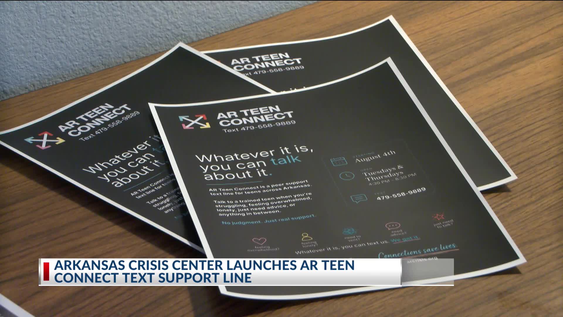 Arkansas crisis center launches AR Teen Connect text support line