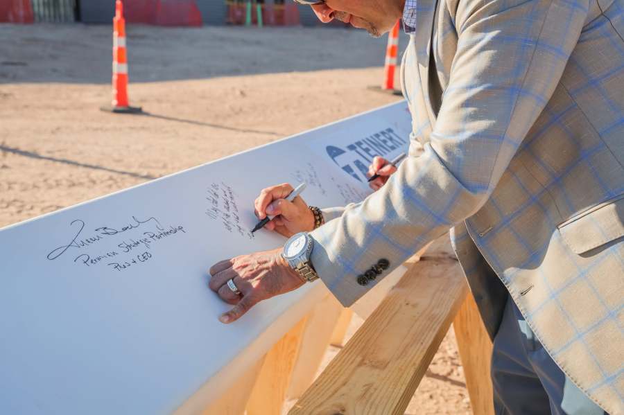ECISD signs final beam for new ATLAS center