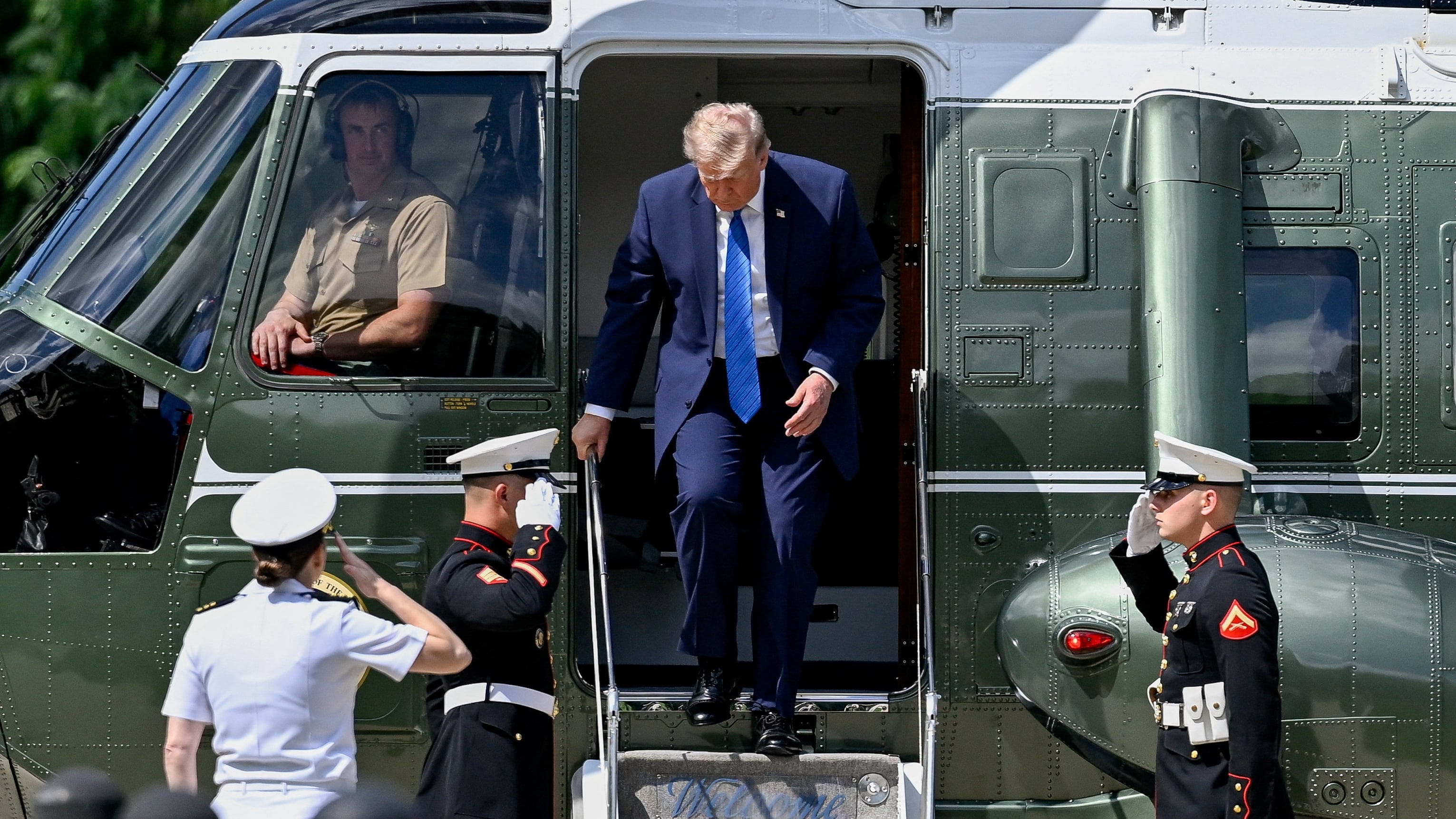 Marine One in White House safety incident with Trump on board